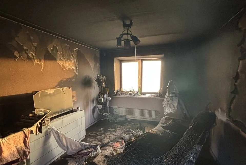 Предположительно, причиной пожара стала неисправность аккумулятора устройства. Фото: пресс-служба ГУ МЧС по Кировской области