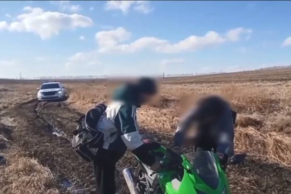 В Черемховском районе задержали 16-летнего мотоциклиста. Фото: Госавтоинспекция Иркутской области.