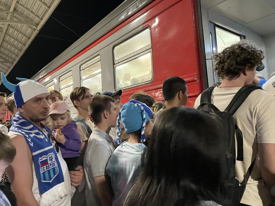 После футбола электрички поедут в южную и северную части города, и в Волжский.