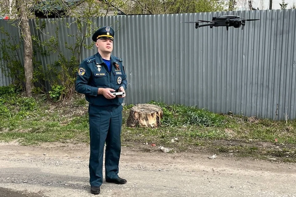 В майские праздники в Новосибирске за поджигателями будут следить беспилотники. Фото: ГУ МЧС по НСО