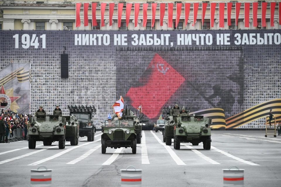 Генеральная репетиция на Дворцовой площади.
