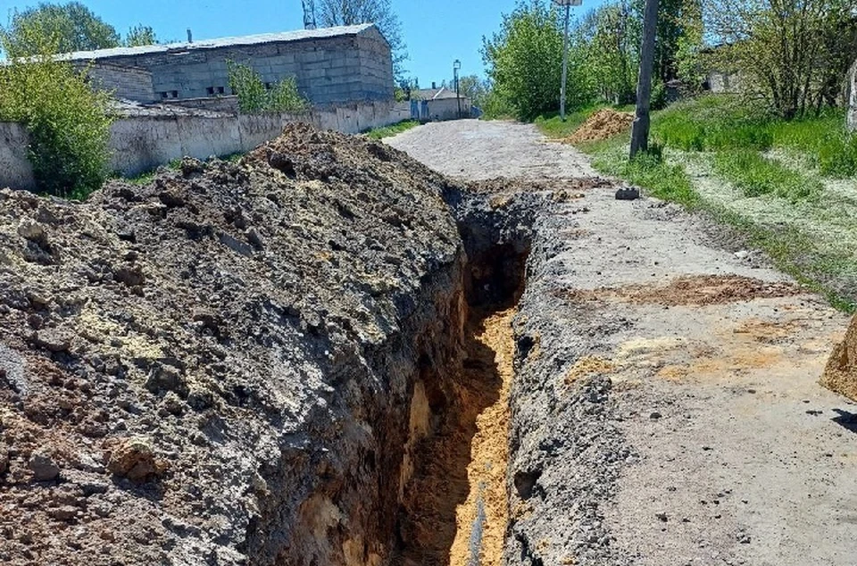 В Пологах Запорожской области закончили ремонт водопровода. ФОТО: администрация Пологовского муниципального округа