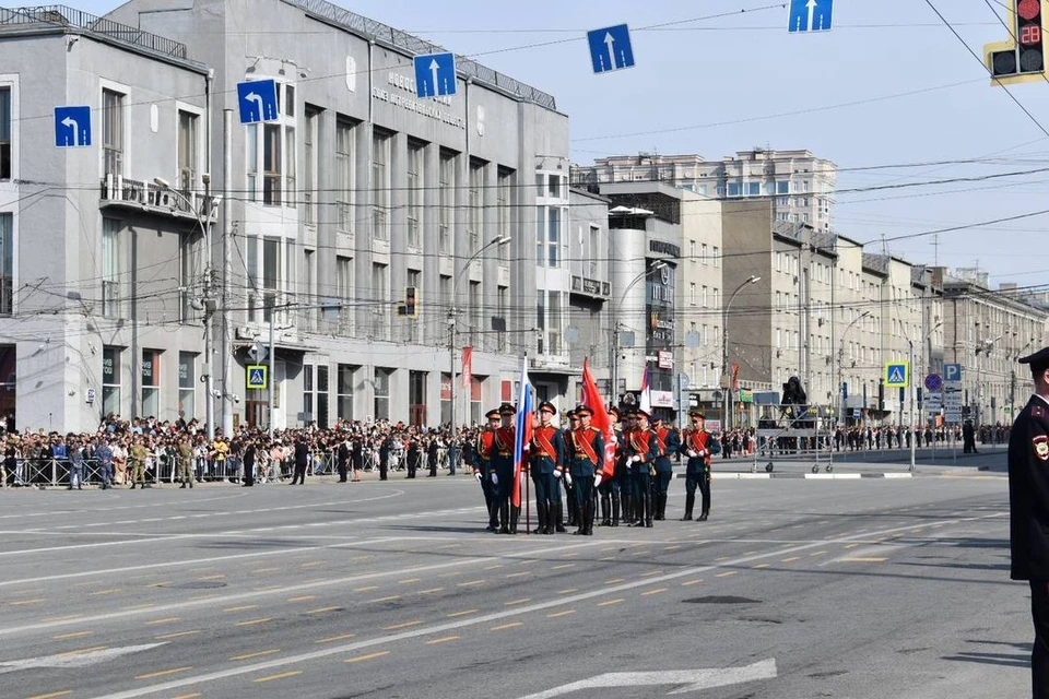 Центр города перекрыли для празднования 9 мая.