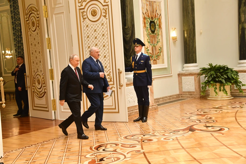 Путин и Лукашенко пообщались перед официальным обедом в Кремле. Фото носит иллюстративный характер.