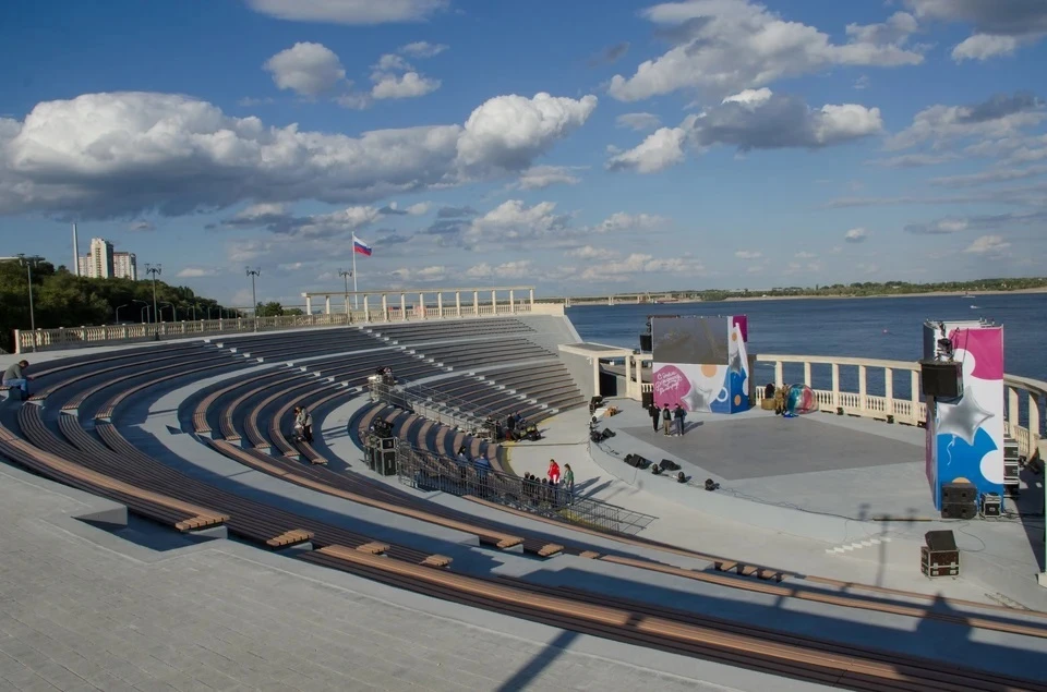 Амфитеатр в центре Волгограда.