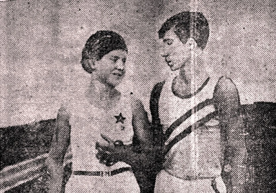Вера-школьница. Сфотографирована после городской спартакиады для областной газеты "Кузбасс". Фото - архив Николая Морозова.