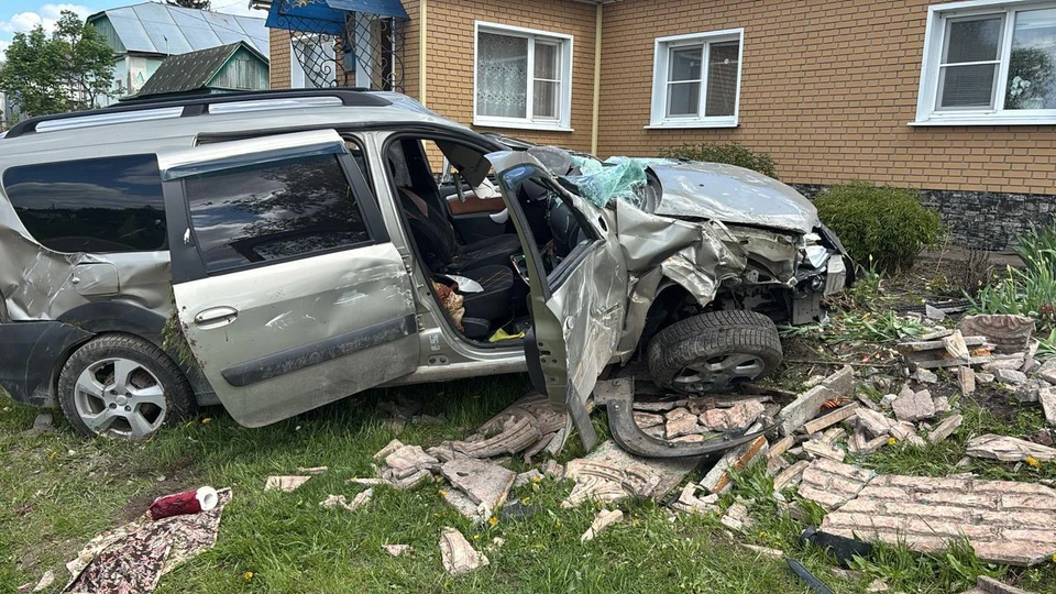 На дороге Елец – Талица – Красное мужчина допустил съезд с проезжей части. Фото управления Госавтоинспекции по Липецкой области.