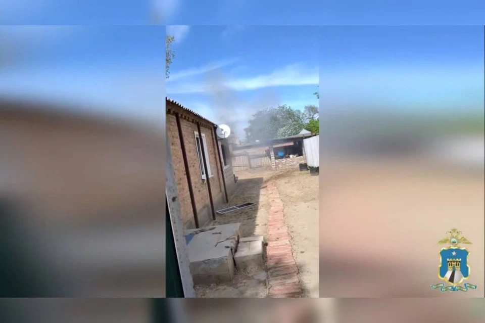 Полицейские на Ставрополье помогли женщине с двумя детьми выбраться из пожара. Фото: ГУ МВД Ставропольского края