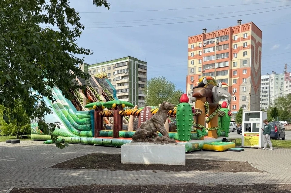 Один из выявленных потенциально опасных батутов находится на улице Энергетиков. Фото: vk.com/apkchelyabinsk