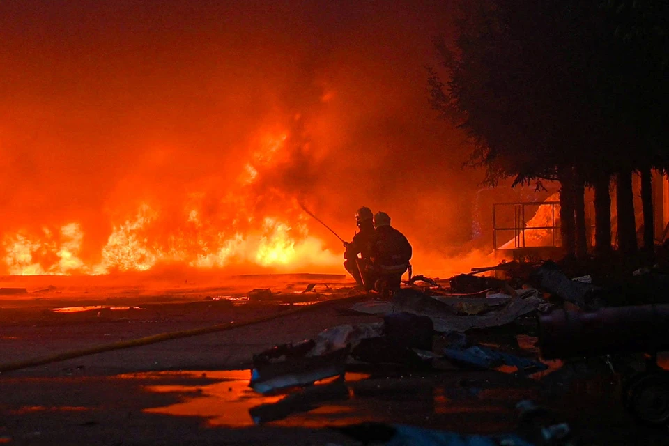 Целью удара стал пункт стоянки вооружения и спецтехники 82-й отдельной десантно-штурмовой бригады ВСУ