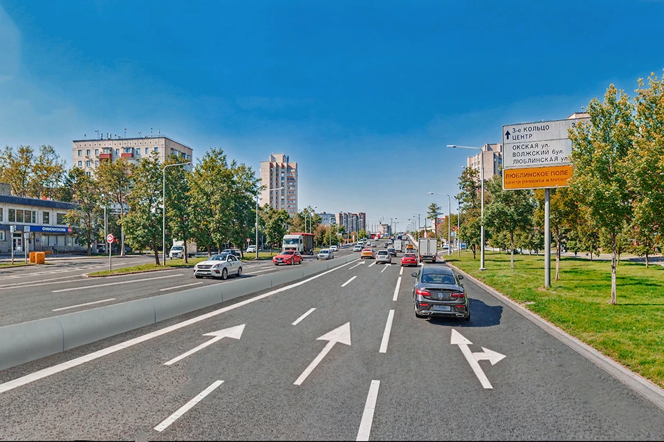 В Москве началось благоустройство Волгоградского проспекта. Фото: пресс-служба Комплекса городского хозяйства Москвы