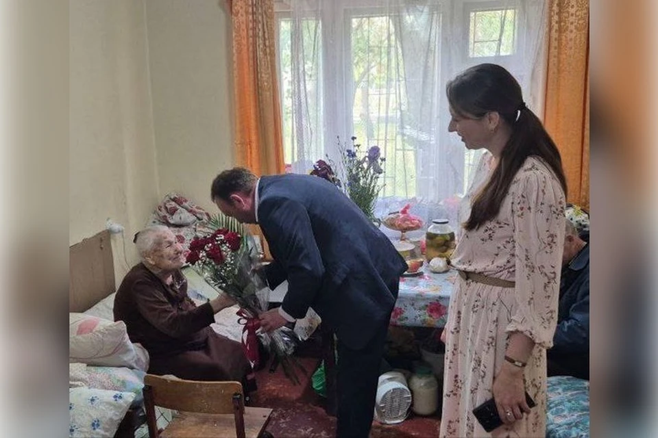 Пелагея Пономарева, ветеран войны из Бердянска, отметила 18 мая свое 100-летие. Фото: администрация города Бердянск