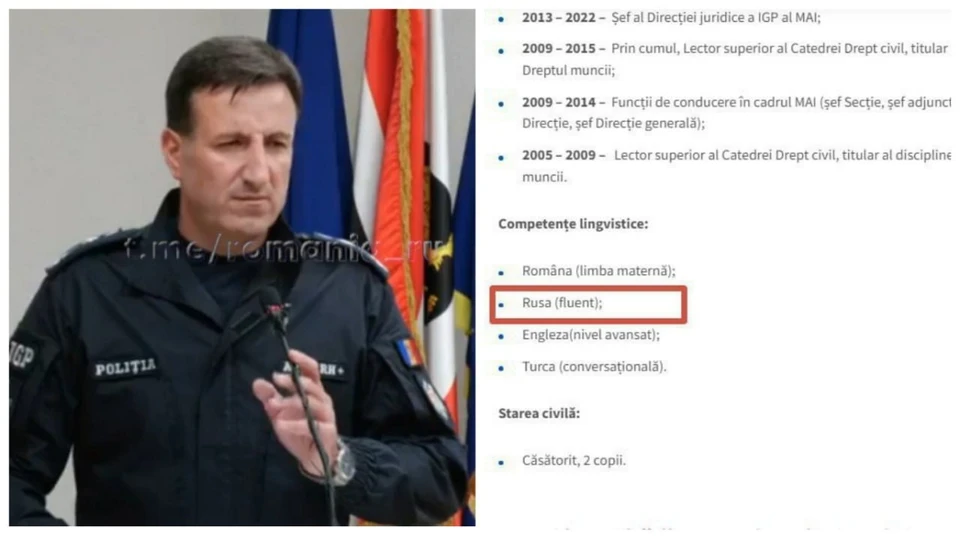 Виорела Чернэуцана аж скрутило, когда ему задали вопрос на русском, хотя в своем резюме он указал. что свободно говорит и пишет на великом и могучем. Коллаж КП