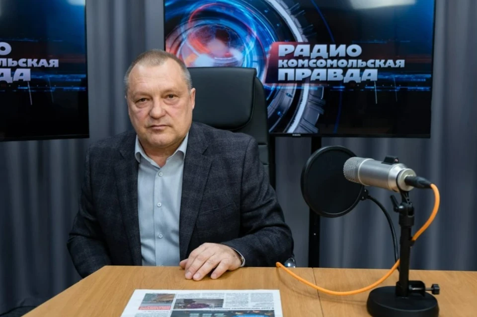 Сергей Мышак в студии радио «КП»-Кубань»