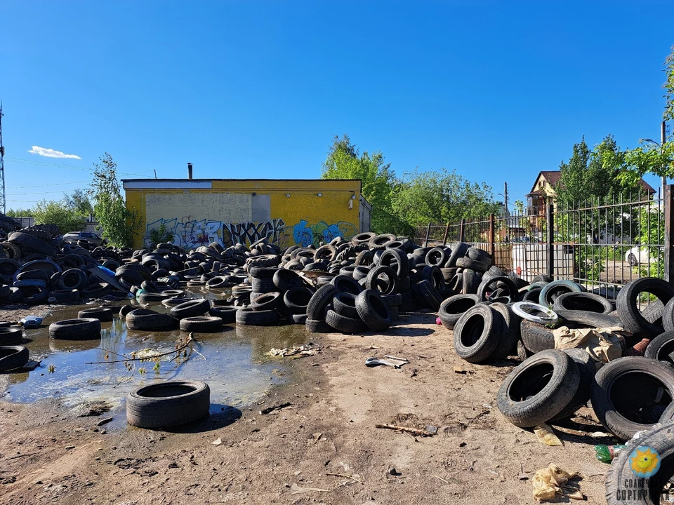 Минэкологии обратило внимание на свалку шин в Нижнем Новгороде. Фото: vk.com/sun_sortirovka