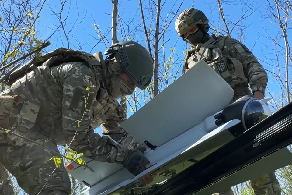 Боевая работа расчета БпЛА Ланцет