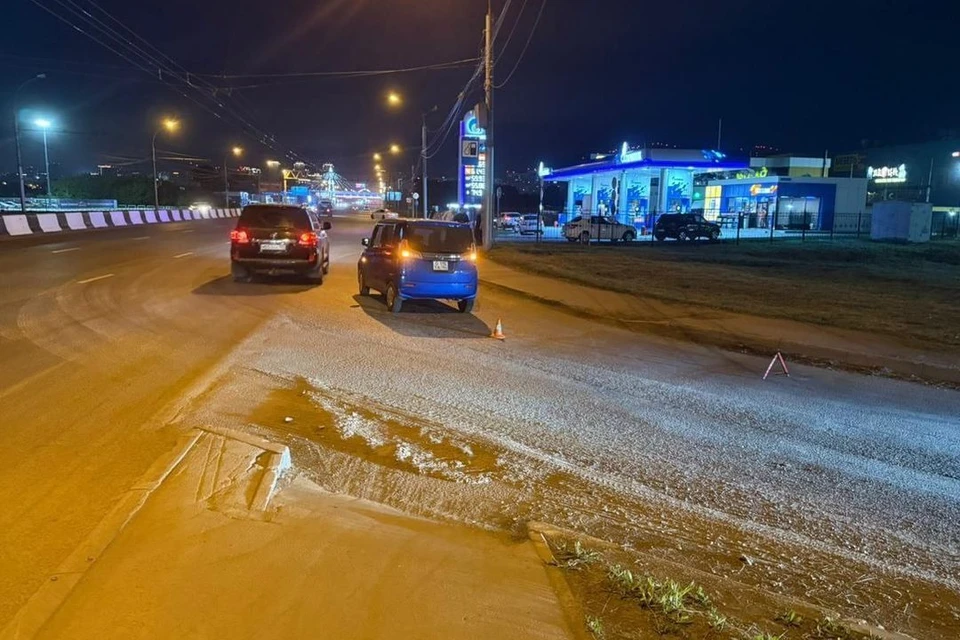 ДТП произошло на мосту. Фото: Госавтоинспекция по Новосибирску