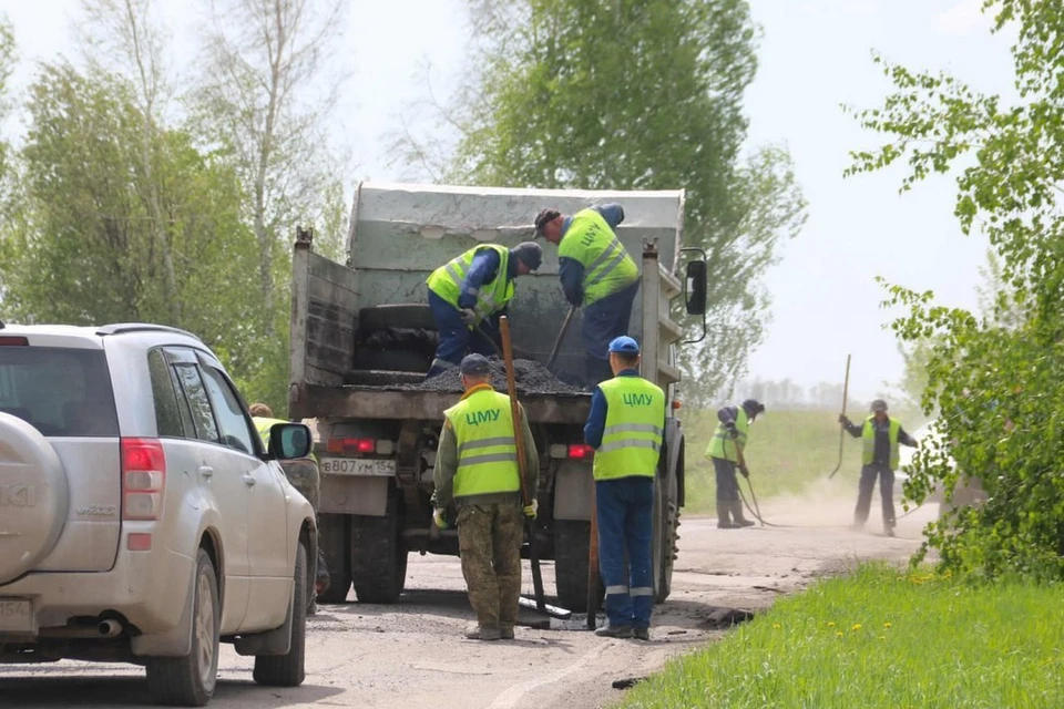 В Бердске активно ремонтируют дороги. Фото: Telegram-канал Семена Лапицкого