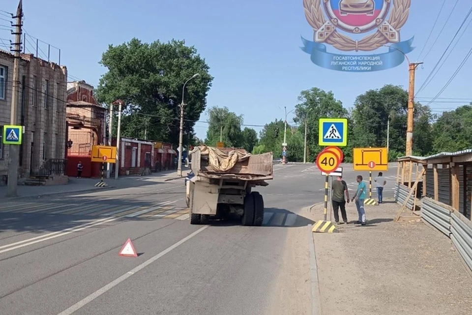 Мальчика госпитализировали. ФОТО: УГИБДД МВД по Луганской Народной Республике