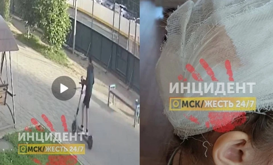 Фото: скриншот с видео телеграм-канала «Инцидент Омск»
