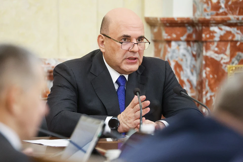 Премьер-министр РФ Михаил Мишустин во время заседания правительства в Доме правительства РФ. Фото: Сергей Карпухин/ТАСС