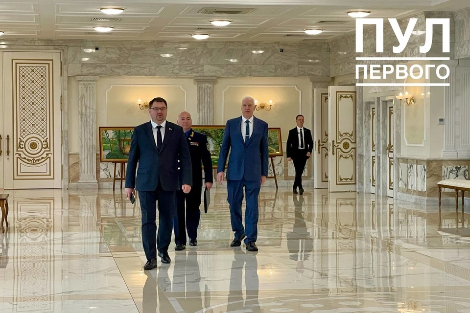 Лукашенко проводит встречу с председателем СК РФ Александром Бастрыкиным 20 июня. Фото: телеграм-канал «Пул Первого»