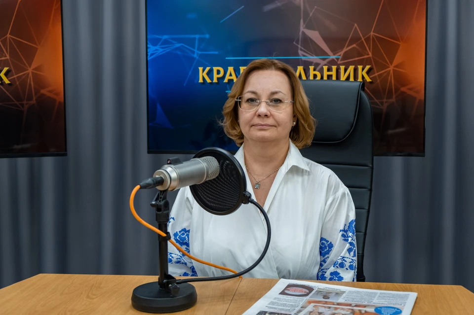 Лилиана Егорова в студии радио "КП"-Кубань"