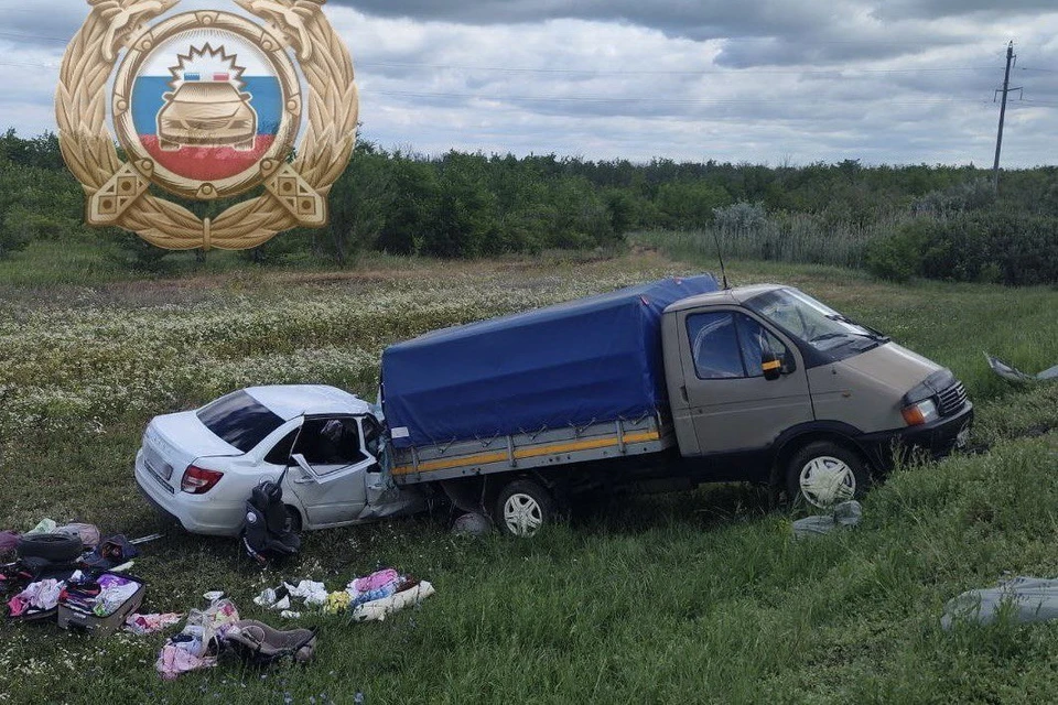 В Энгельсском районе трехлетняя девочка погибла в аварии. Фото: Госавтоинспекция Саратовской области.