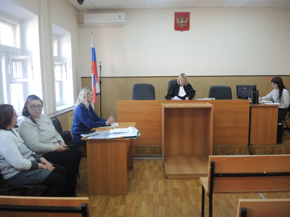 Фото с судебного заседания в мае. Слева Надежда Корнякова и Елена Кулакова.
