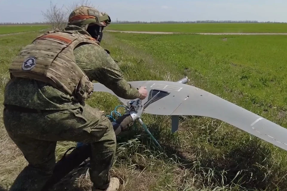 Беспилотник «Supercam S350» помогает выявлять цели Фото: скриншот видео ТГ-канала Владимира Сальдо