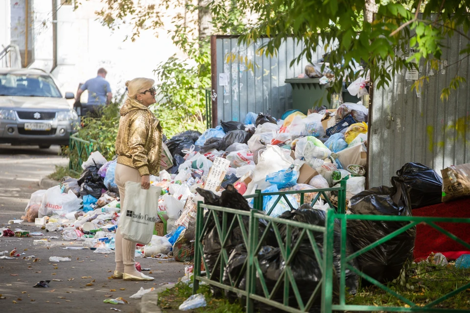 Нарушения графика вывоза ТКО привели к захламлению площадок и прилегающей территории пакетами с отходами.