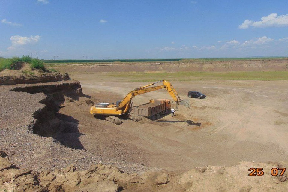 Под Красноярском добытчик гравия нанес ущерб экологии. Фото: СК