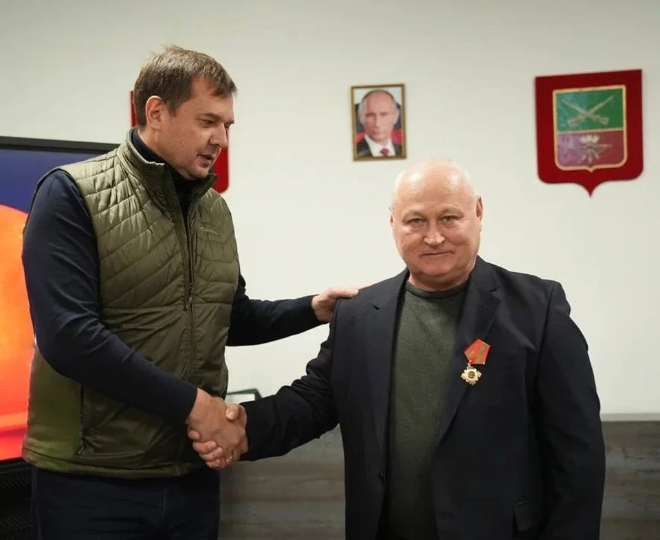 Евгений Балицкий (слева) и Сергей Ганжа. Фото: ТГ-канал Евгения Балицкого