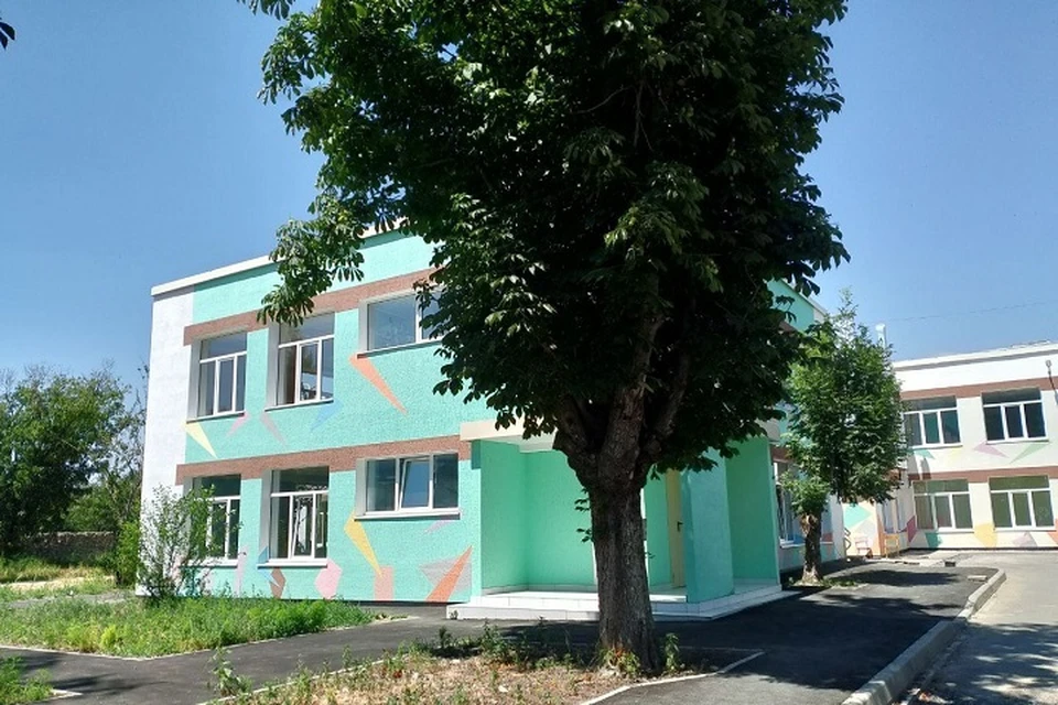 В Мариуполе восстанавливают детский сад №159 «Веселка». Фото: ФАУ «РосКапСтрой»