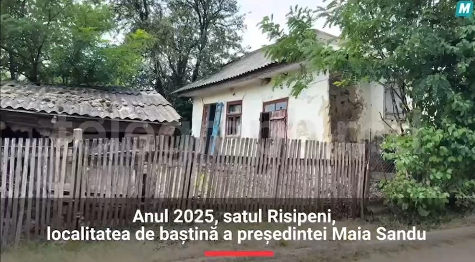 Хорошие времена, обещанные Майей Санду и ПАС, так и не дошли до Рисипен, родного села президента Молдовы. Фото: скрин с видео