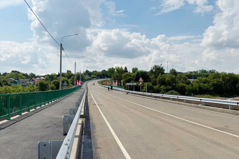В Тульской области открыли обновленный мост через реку Красивая