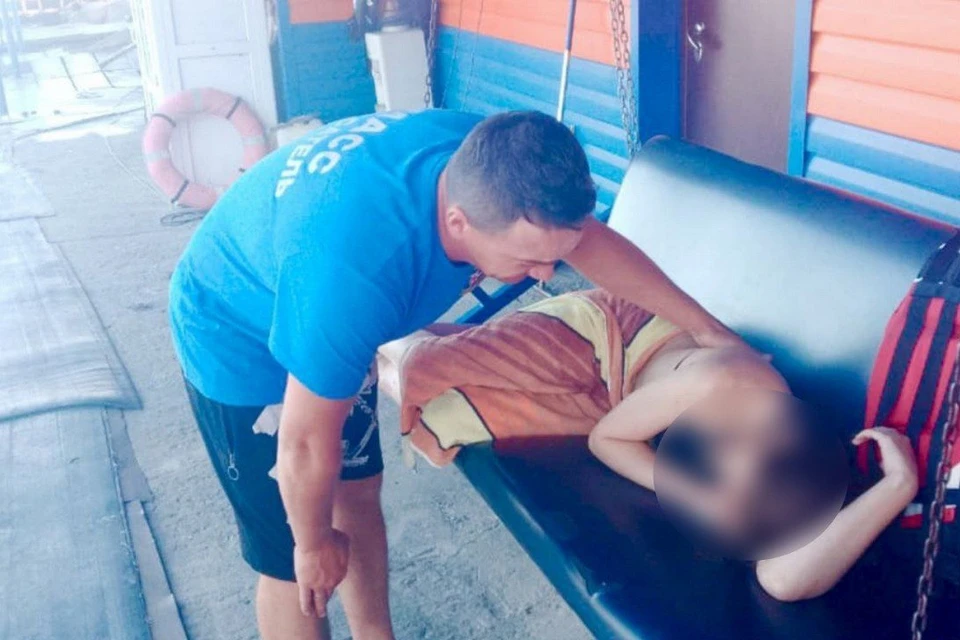 В Новосибирске девочка нахлебалась воды. Фото: пресс-служба спасателей МАСС