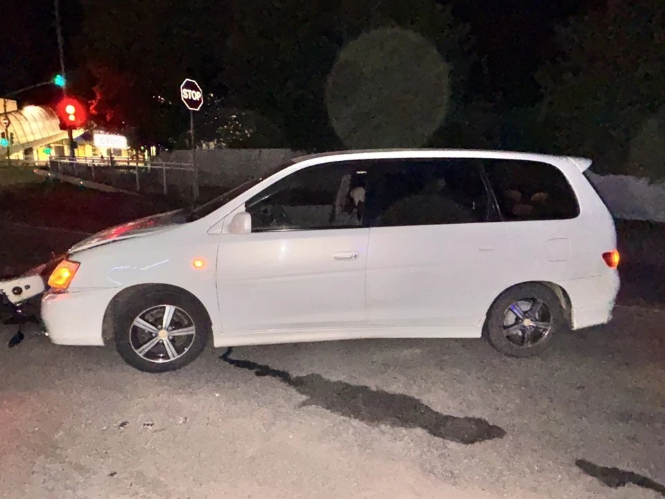 Дорога после аварии.