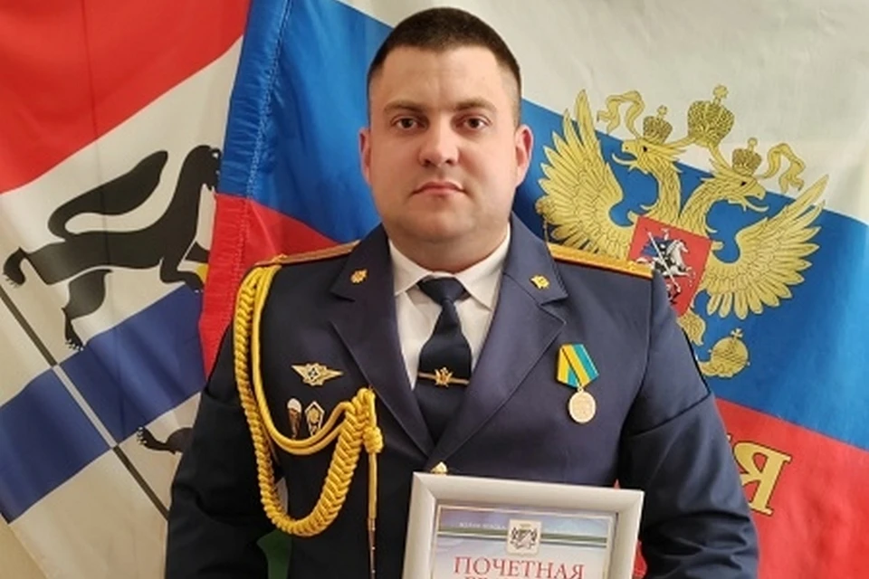 Медалью Минобороны награжден десантник из Новосибирска Виктор Росеев. Фото: ГУФСИН России по Новосибирской области