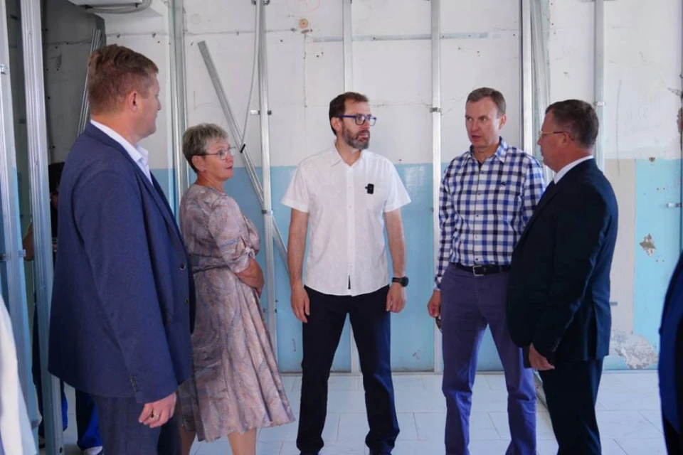 Окончание работ в поликлинике запланировано на декабрь этого года.