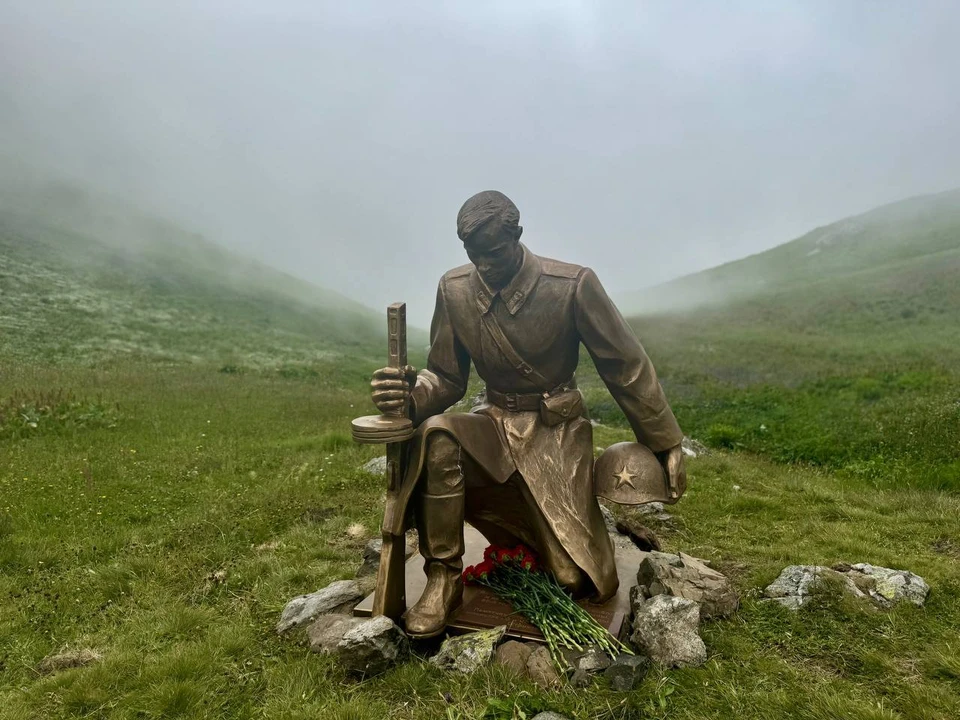Памятник в горах в Сочи. Фото: пресс-службы администрации Краснодарского края.