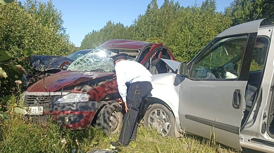 Женщина погибла в ДТП под Артемовским из-за выезда на встречную полосу. Фото: Госавтоинспекция Свердловской области