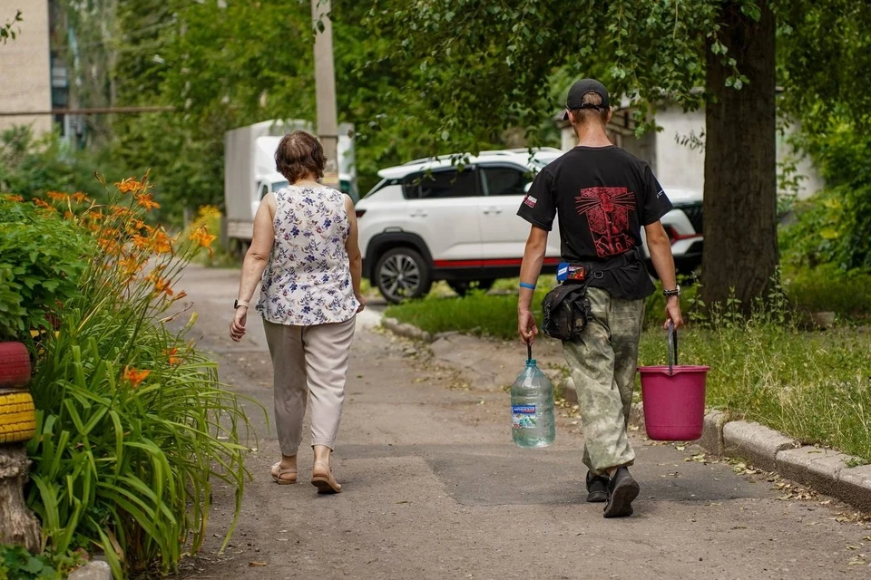 В ДНР продолжают борьбу за воду. Фото (архив): ТГ/Макаров