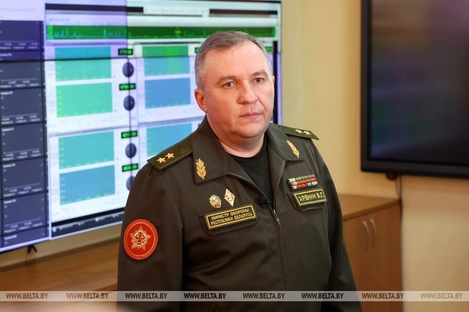 Глава Минобороны Виктор Хренин рассказал журналистам об учениях "Запад-2025", которые пройдут на территории Беларуси в сентябре 2025. Фото: БелТА.