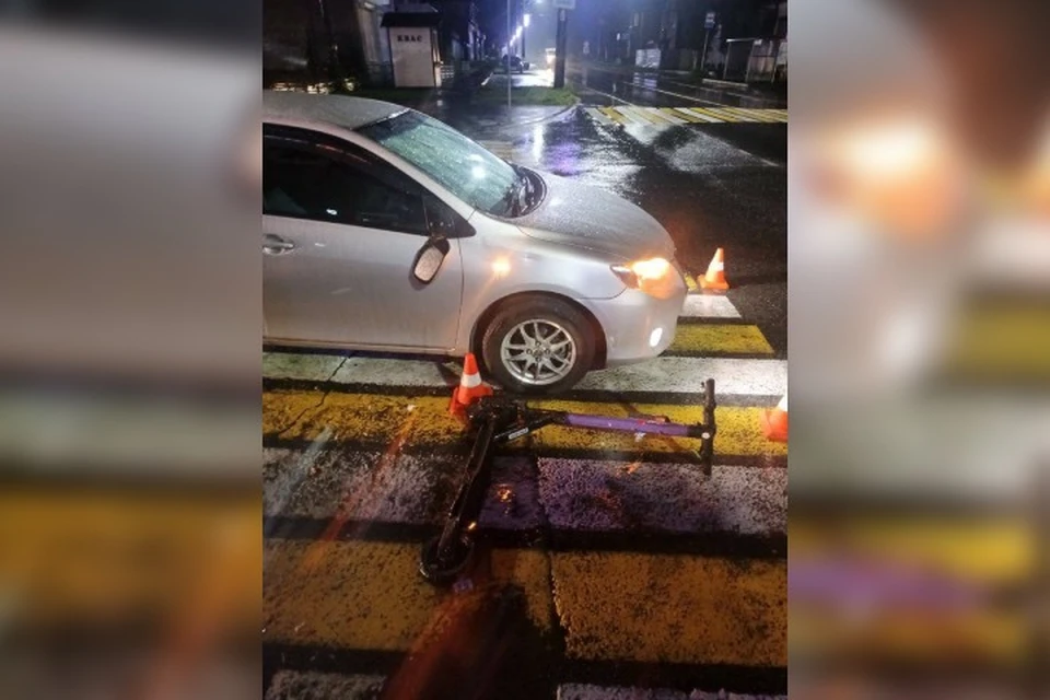 В Слюдянке подросток попал под колеса машины, потому что не спешился с самоката