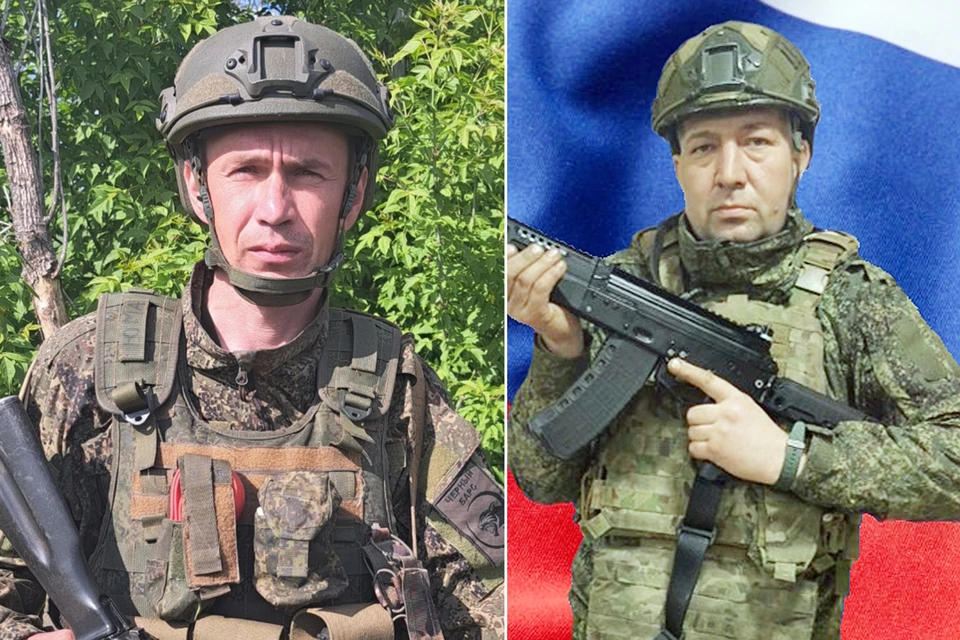 Старший сержант Дмитрий Денисов и Гвардии рядовой Владислав Аминов