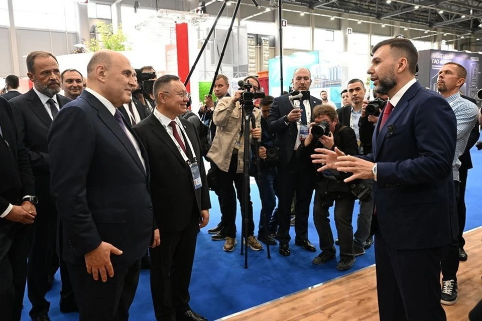 Пушилин предложил Мишустину создать номинацию в рамках проекта ФКГС для воссоединенных регионов России. Фото: ТГ/Пушилин
