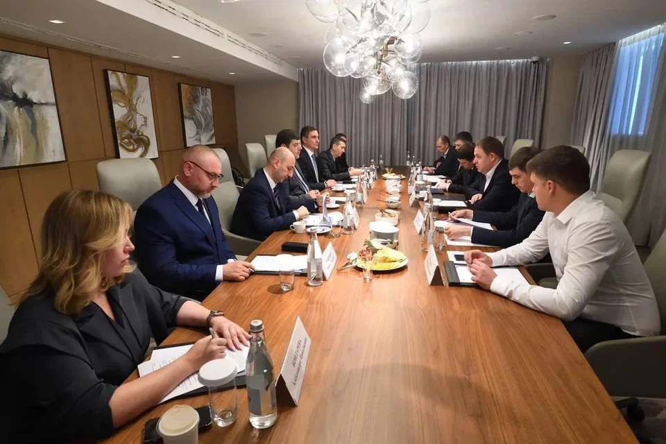 Представители Запорожской области заключили ряд соглашений. Фото - тг-канал Евгения Балицкого