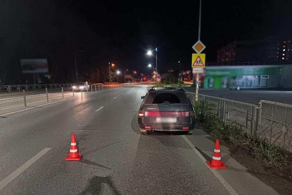 С места аварии пешехода увезли в больницу. Фото: Госавтоинспекция Удмуртии