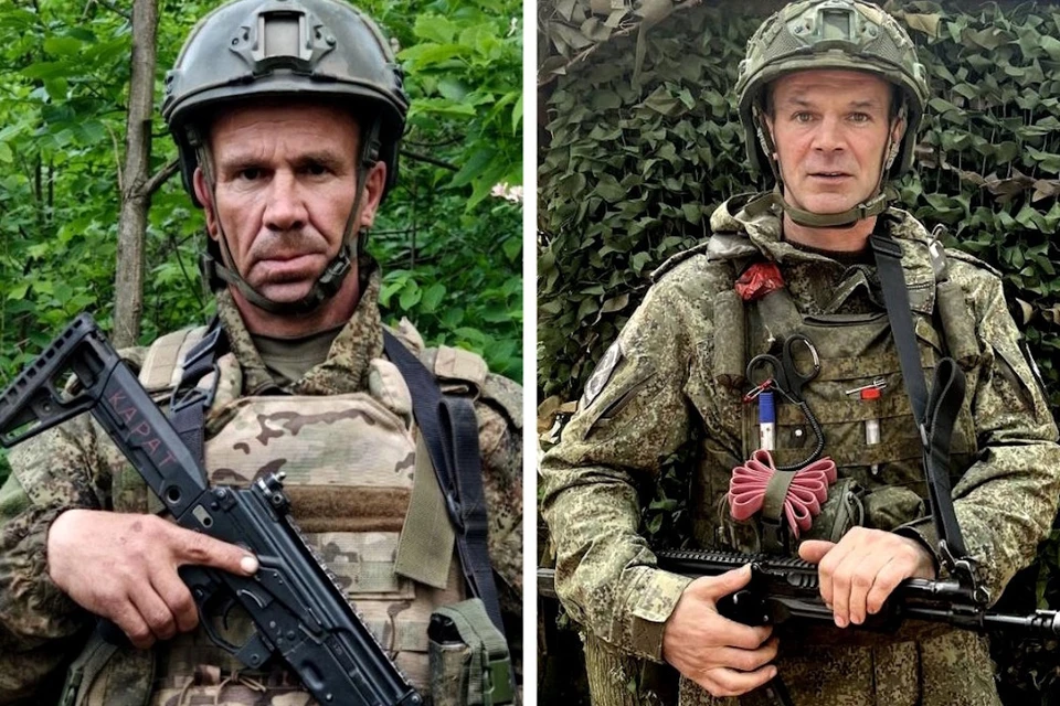 Гвардии рядовой Руслан Цепелев и гвардии старший сержант Виталий Дзюбенко. Фото: МО РФ